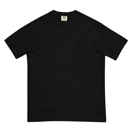 Black-on-Black Embroidered AK Crown T-Shirt